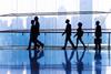 Business people walking