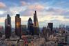 London at dusk