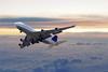 Jet airplane taking off