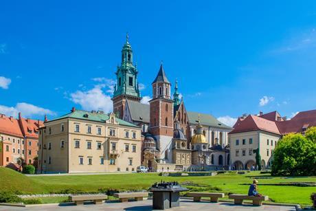 Wawel Castle in Krakow, Poland