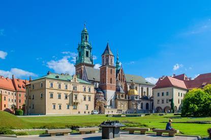 Wawel Castle in Krakow, Poland
