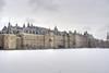 The Dutch parliament in The Hague in winter