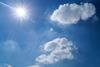 Blue skies on a sunny day