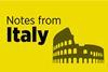 Notes from Italy