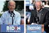 Joe Biden and Senator Bernie Sanders