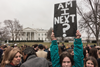 students demonstrating in washington dc in march against the governments inaction on gun control
