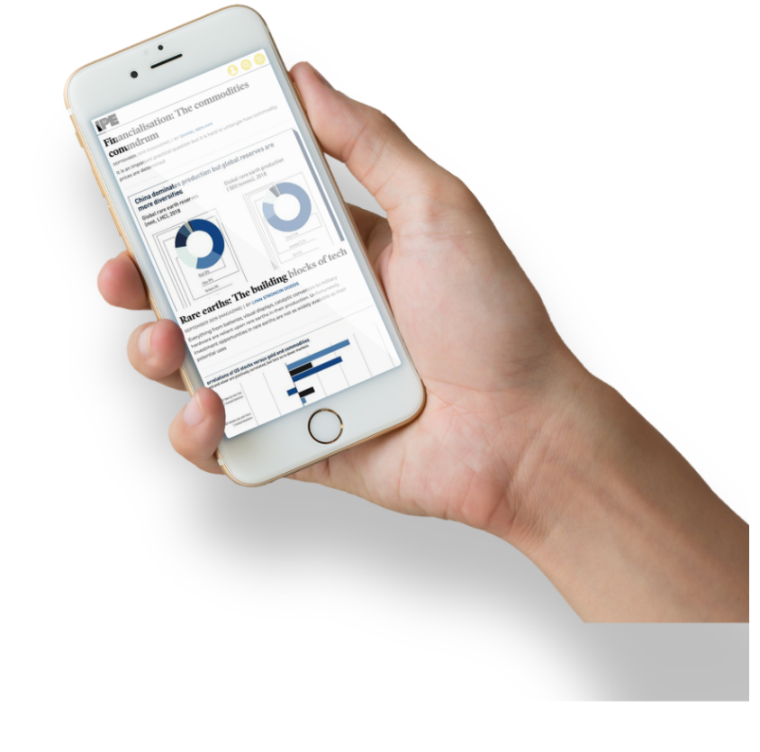 mobile showing data